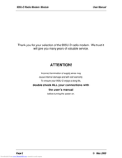 ELPRO 905U-D User Manual