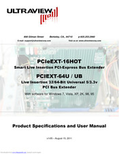 UltraView PCIEXT-64U/UB User Manual