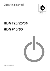 HDG F25 Operating Manual
