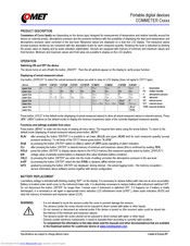 Comet Commeter C0121 Manual