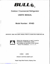 Bull Outdoor RF40D User Manual
