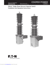 Eaton Edison Cooper Power Series Installation And Operation Instructions Manual