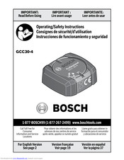 Bosch GCC 30-4 Professional Operating/Safety Instructions Manual