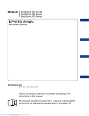 Bestcare BestStand 600 Series Owner's Manual And Installation Manual