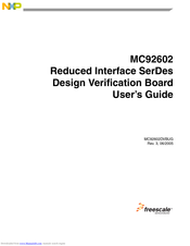 NXP Semiconductors MC92602 User Manual