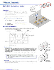 Extron Electronics EWB 212 Installation Manual