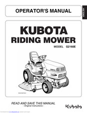 Tractor Kubota G2160 G2160-R48S G2460G Manual De Servicio Taller reimpresión