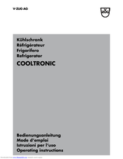 V-ZUG Cooltronic 928 Operating Instructions Manual