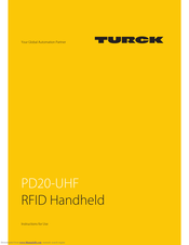 turck PD20-UHF Instructions For Use Manual