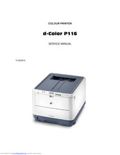 Olivetti d-Color P116 Service Manual