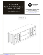 Southern Enterprises Remington MS990700TX Assembly Instructions Manual
