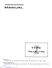 Tektronix Z Instruction Manual