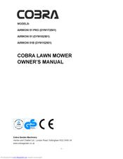 Cobra Garden Machinery AIRMOW 51 Owner's Manual
