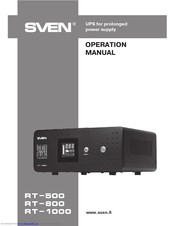 Sven RT-800 Operation Manual