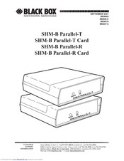 Black Box SHM-B Parallel-R Installation Instructions Manual