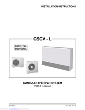 Technibel CSCV 225 L Installation Instructions Manual