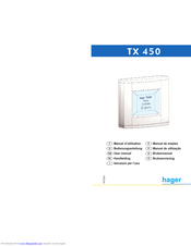 Hager TX 450 User Manual