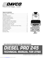 Davco DIESEL PRO 245 Technical Manual