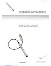 Keller DCX-18 Operating Instructions Manual