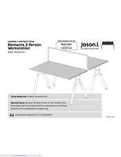 Jason.l Elements 2 Person Workstation Assembly Instructions