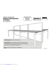 Jason.l Horizon Workstation 6 Person Assembly Instructions