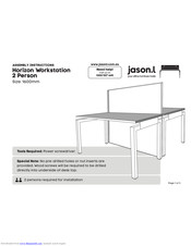 Jason.l Horizon Workstation 2 Person Assembly Instructions