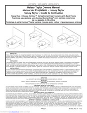 Halsey Taylor Contour HDFF-BLREBP Owner's Manual