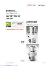 Pfeiffer TPU 062 Operating Instructions Manual
