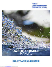 Humes Oasis Clearwater Z54 DELUXE Owner's Operation Manual