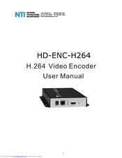 NTI HD-ENC-H264 User Manual