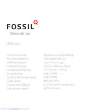 Fossil Wearables Q Motion Quick Start Manual