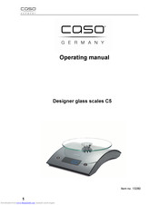 Caso C5 Operating Manual
