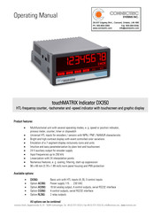 Motrona touchMATRIX Series Operating Manual