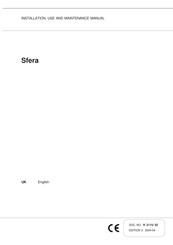 Necta Vending Solutions SpA Sfera Installation, Use And Maintenance Manual