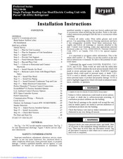 Bryant PREFERRED 581J*06A Series Installation Instructions Manual