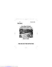 Rival Accu-Roast RO200 WB Owner's Manual