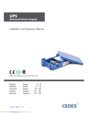 Cedes UPS Installation And Operation Manual
