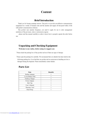 Bridgecom Systems BCH-220 User Manual