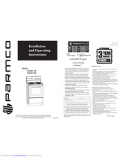 Parmco FS60R-8W Installation And Operating Instructions Manual