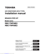 Toshiba RBC-TWP30E2 Installation Manual