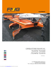 FMG TLN470 Operator's Manual