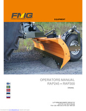 FMG RAP275 Operator's Manual
