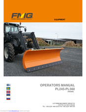 FMG PL360 Operator's Manual