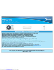 Midea MB-09N8D6-i Installation Manual
