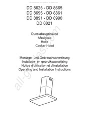 AEG Electrolux DD 8625 Operating And Installation Instructions