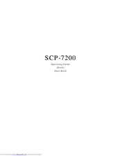 Sanyo SCP-7200 Operating Manual