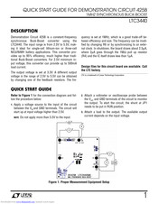 Linear Technology LTC3440 Quick Start Manual