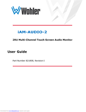 Wohler iAM-AUDIO-2 User Manual