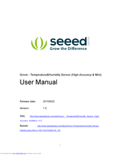 SeeedStudio Grove - 
Temperature&Humidity Sensor User Manual