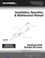 GORBEL AL100 Installation, Operation & Maintenance Manual